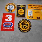 6 stickers politiek  VU en ABVV ( lot 2 ), Enlèvement ou Envoi