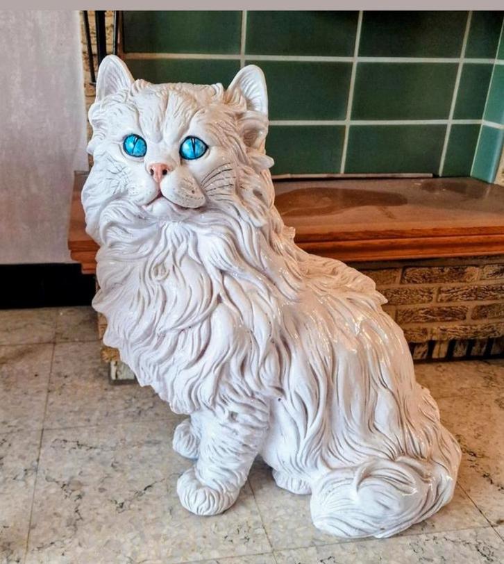 Vintage Perzische kat beeld jaren '60, Verzamelen, Beelden en Beeldjes, Ophalen