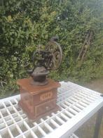 Koffiemolen in hout en gietijzeren mechanische, Antiek en Kunst, Ophalen of Verzenden