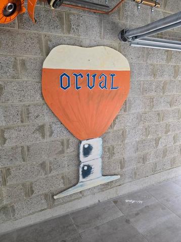 Verre d’Orval unique en bois de grand taille., Enlèvement, Utilisé