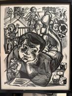 Twee originele grafische prenten in kader, Gerard Gaudaen, Antiek en Kunst, Ophalen