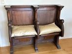 Vlaamse eikenhouten kerkbank (2 stuks) - 18e, Antiek en Kunst, Antiek | Meubels | Stoelen en Sofa's, Ophalen