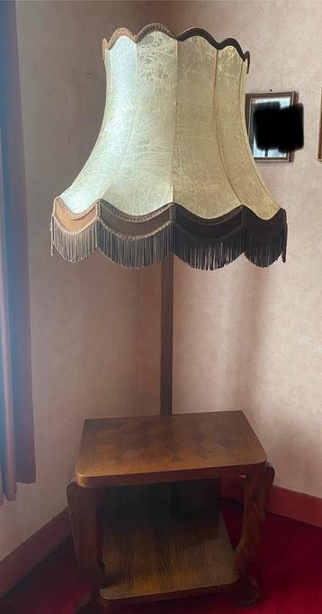 Prachtig vintage/ retro meubel met schemerlamp eraan vast, Enlèvement