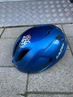 Fietshelm Lazer blauw Van Aert editie: maat L, Fietsen en Brommers, Ophalen, Lazer, Gebruikt, Heer
