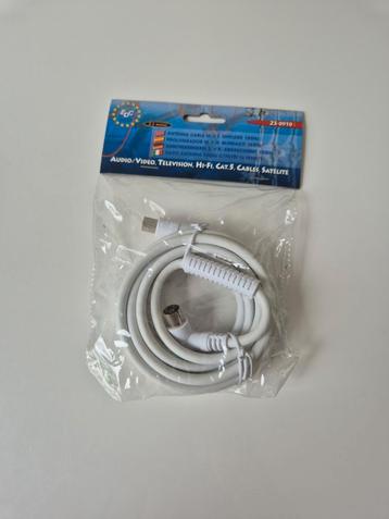  Câble antenne TV – 2,5 mètres – Neuf sous emballage  beschikbaar voor biedingen