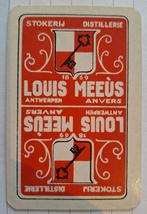 Speelkaart stokerij, jenever Louis Meeus Antwerpen_31, Verzamelen, Ophalen of Verzenden, Gebruikt, Speelkaart(en)