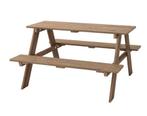 Picknicktafel voor kinderen, lichtbruin gelazuurd, Tuin en Terras, Picknicktafels, Zo goed als nieuw, Rechthoekig, Hout, Ophalen