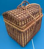Rieten picknickmand met inhoud, Ophalen of Verzenden, Zo goed als nieuw