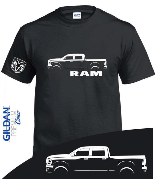 T-shirt Dodge RAM Silhouette / 5 Tailles, Vêtements | Hommes, T-shirts, Neuf, Autres tailles, Noir, Envoi
