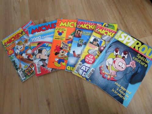 Lot 5 Mickey + 1 Spirou, Verzamelen, Tijdschriften, Kranten en Knipsels, Tijdschrift, Ophalen of Verzenden