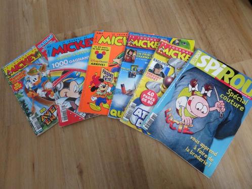 Lot 5 Mickey + 1 Spirou, Collections, Revues, Journaux & Coupures, Journal ou Magazine, Enlèvement ou Envoi