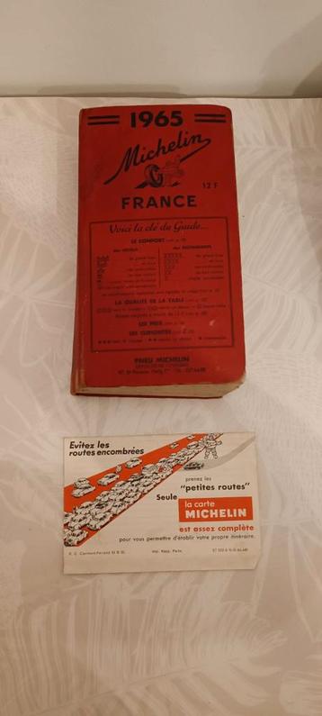  Michelingids Frankrijkboek 1965 met autoposter