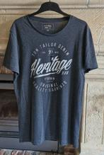 T-shirt Tom Tailor pour homme KM-L gris anthracite-NEW, Neuf, Gris, Enlèvement ou Envoi, Tom Tailor