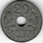 Frankrijk : 20 Centimes 1942  KM#900  Ref 16281, Ophalen of Verzenden, Frankrijk, Losse munt