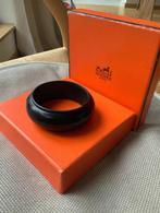 Bracelet Hermès /cuir /M+ facture, Handtassen en Accessoires, Armbanden, Ophalen of Verzenden, Zo goed als nieuw, Zwart