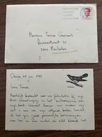 Handgeschreven brief Brigitte Raskin, Ophalen of Verzenden