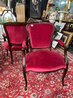 Paire de fauteuils cabriolets style Louis 15, Ophalen of Verzenden