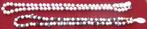 Colliers NEUFS de perles de culture + grenats ou rubis, Bijoux, Sacs & Beauté, Avec pierre précieuse, Enlèvement ou Envoi, Blanc