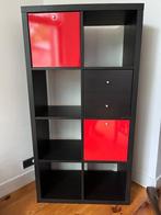 Kallax IKEA noir et rouge, Enlèvement, Utilisé