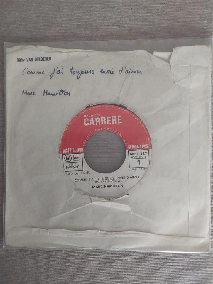 45T Marc Hamilton – Comme J'ai Toujours Envie D'aimer, CD & DVD, Vinyles Singles, Utilisé, Single, Autres genres, 7 pouces, Enlèvement ou Envoi