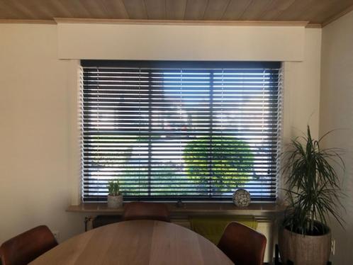 Horizontale lamellen 50mm Bamboe zwart, Huis en Inrichting, Stoffering | Gordijnen en Lamellen, Zo goed als nieuw, Zwart, Ophalen