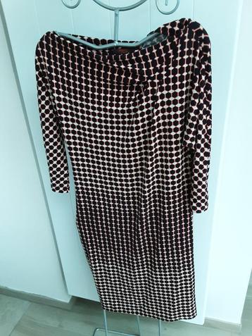 Belle robe à manches 3/4 taille M *Fragile* Très bonne, Rouge, Gragile, Taille 38/40 (M), Enlèvement ou Envoi