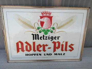 ADLER PILS  reclamebord ADLER PILS.....50cm x 35cm... met ta beschikbaar voor biedingen
