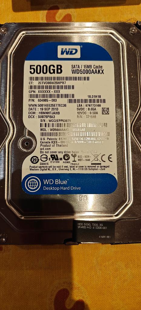 Harde schijven voor PCs (HDDs), Informatique & Logiciels, Disques durs, Utilisé, Desktop, Interne, SATA, Enlèvement