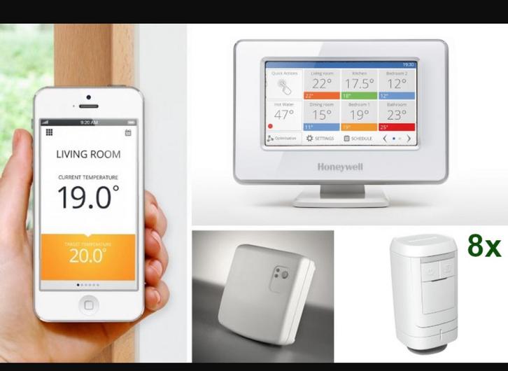 Honeywell evo home + (12 vannes connectées), Doe-het-zelf en Bouw, Thermostaten, Zo goed als nieuw, Ophalen of Verzenden
