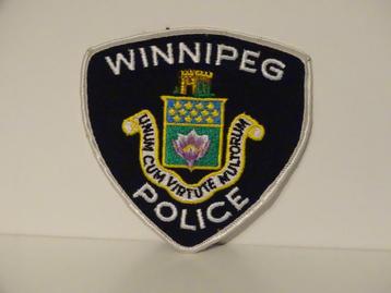 écusson winnipeg politie police badge patch usa, Collections, Enlèvement ou Envoi, Autres, Emblème ou Badge