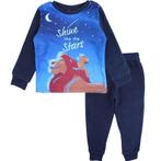 Lion King Fleece Pyjama Blauw - Mt 92 - 98 - 104 - 110 - 116, Kinderen en Baby's, Kinderkleding | Maat 116, Disney, Nacht- of Onderkleding