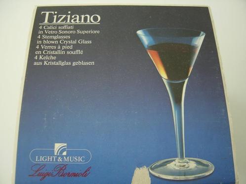 Coctailglas 4stuks kristal uit Italië., Verzamelen, Glas en Drinkglazen, Zo goed als nieuw, Overige typen, Ophalen of Verzenden