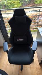 Chaise gaming Nitro Concepts – Bon état + coussins, Enlèvement, Ergonomique