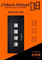 Porte d'entré Anthracite en STOCK, Bricolage & Construction, Neuf, Porte extérieure, Synthétique, Enlèvement