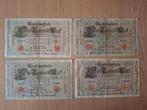Oude bankbiljetten Duitsland Berlijn Rode zegel 1000 Mark, Ophalen of Verzenden, Bankbiljetten