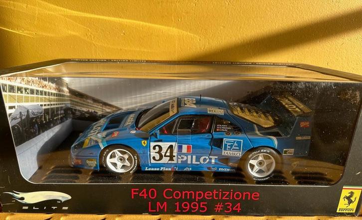 1/18 Hot Wheels Elite Ferrari F40 LM Competizione, Hobby en Vrije tijd, Modelauto's | 1:18, Nieuw, Auto, Hot Wheels, Ophalen