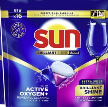 Sun - Vaatwascapsules - Brilliant Shine - All-in 1 - met Act beschikbaar voor biedingen