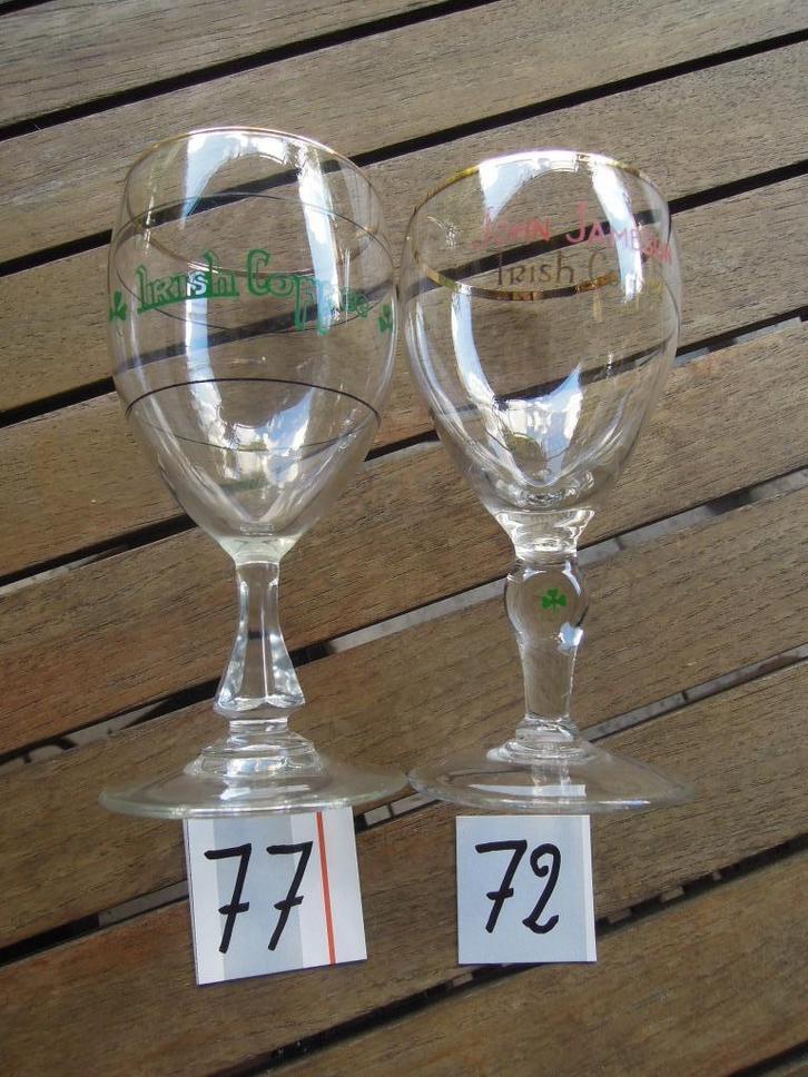 glas glazen John Jameson Irish coffee, Verzamelen, Glas en Drinkglazen, Zo goed als nieuw, Borrel- of Shotglas, Ophalen of Verzenden