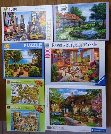 puzzels 1000stuks beschikbaar voor biedingen