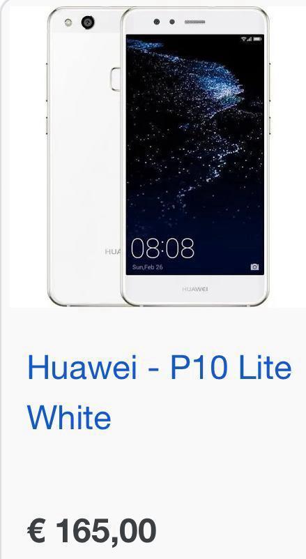 Huawei P10 Lite 32GB White!, Télécoms, Téléphonie mobile | Huawei, Utilisé, Sans abonnement, Sans simlock, Écran tactile, Android OS