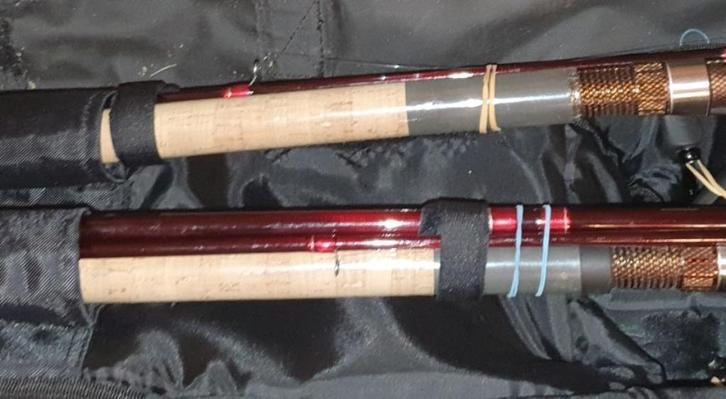 2 x colmic Progressive feederhengels 12ft, Watersport en Boten, Hengelsport | Algemeen, Zo goed als nieuw, Overige typen, Ophalen