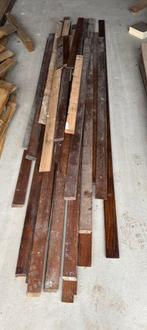 Massief eiken plinten 25 lm, Doe-het-zelf en Bouw, Ophalen, Zo goed als nieuw, Eiken, Plinten