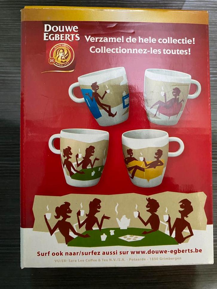 🍄. 4 NIEUWE Douwe Egberts mokken / tassen, Verzamelen, Merken en Reclamevoorwerpen, Nieuw, Ophalen of Verzenden