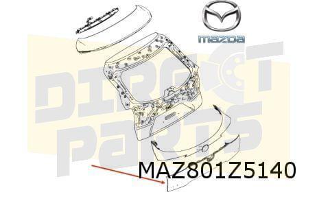 Mazda CX-30 achterkleplijst onder (bij camera) (41W) Jet Bla, Auto-onderdelen, Carrosserie, Achterklep, Mazda, Achter, Nieuw, Ophalen of Verzenden