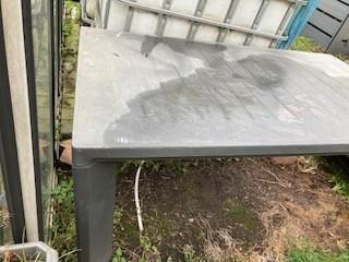 Grote tuintafel Gratis, Tuin en Terras, Tuintafels, Gebruikt, Rechthoekig, Kunststof, Ophalen