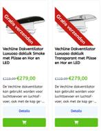 Ventilator dakluik Vechline Luxuoso plisse en Hor en Led, Ophalen of Verzenden, Nieuw