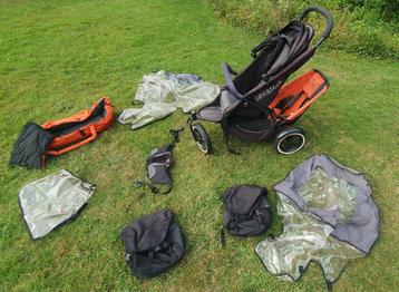 Phil&Teds dubbele buggy met originele accesoires beschikbaar voor biedingen