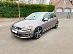 VW GOLF 7 105pk 2014 GPS Airco Leder Xenon, Auto's, Voorwielaandrijving, 1300 kg, Zwart, 4 cilinders