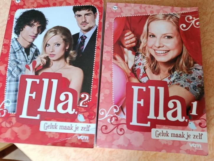 2 boeken: ELLA - GELUK MAAK JE ZELF DEEL 1 EN 2 - VTM, Boeken, Romans, Zo goed als nieuw, België, Ophalen of Verzenden