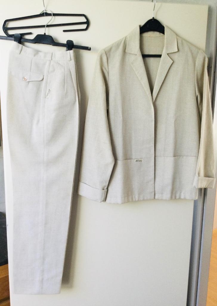 Costume dames, veste et pantalon., Kostuum of Pak, Beige, Ophalen of Verzenden, Maat 36 (S)